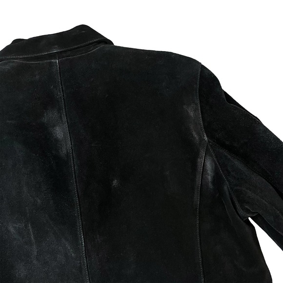 Tommy Hilfiger Black Suede Leather Jacket - Picture 10 of 13